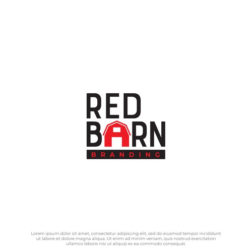 Red Barn without the Farm Design von James®