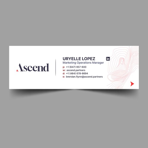 Ascend Partners New Branded Email Signature Design by Xnine