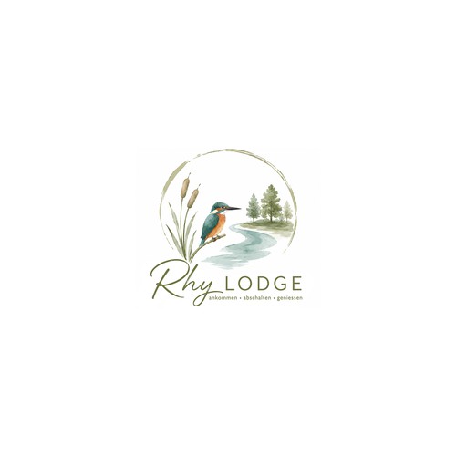 "Logo for a nature-oriented BnB, which is intended to be booked for relaxation." winning Logo design