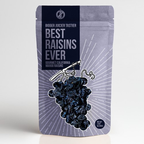 Best Raisins Ever - package design for PREMIUM raisins Design von Chupavi