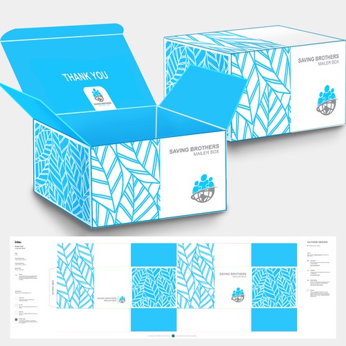 コンペ「Create a Cool Shipping Box for a Global Organisation」のデザイン by Hediyye.studioさん 
