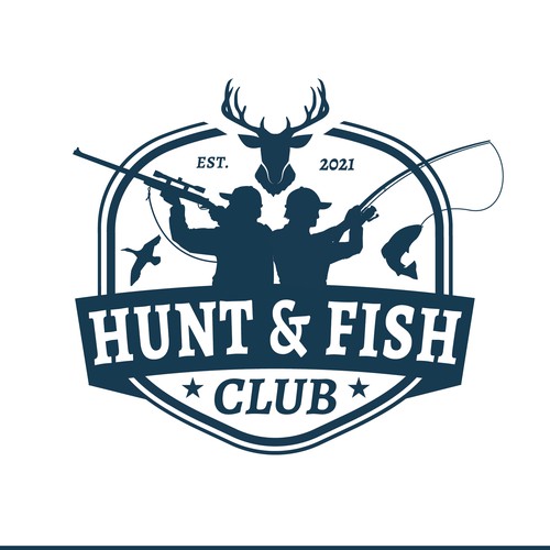 Hunting fishing australia needs a new clothing brand logo