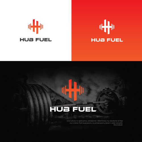 HubFuel for all things nutritional fitness Design von armsgraphics