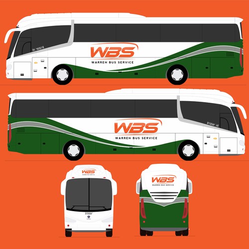 Charter Bus Graphics Incorporating Company Logo Competition-ontwerp door The Faisel