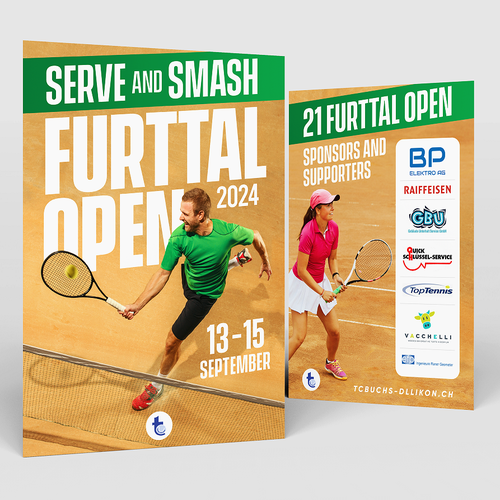 Aces & Action: Cool Flyer for a Tennis Tournament Design by 99B