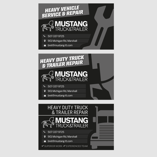 Newspaper Ad for Truck Repair Shop - Mustang Truck & Trailer Réalisé par Applefresh