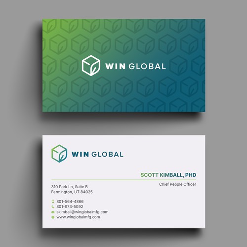 WIN Global Business Card Design Design réalisé par Hasanssin