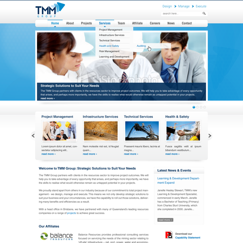 Help TMM Group Pty Ltd with a new website design Design by alina kruczynski