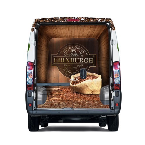 Design a show stopping Van Wrap for Edinburgh Tea and Coffee Co. Design by Konstantin Graphics