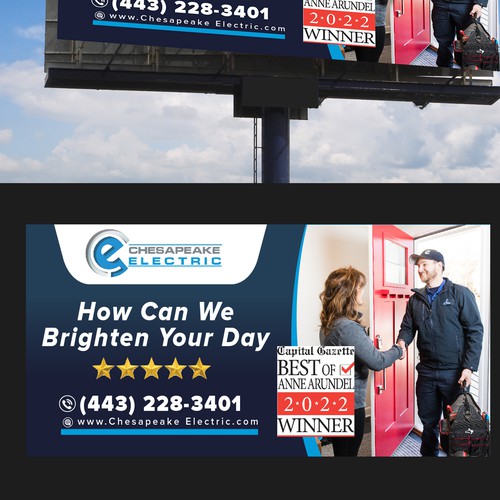 Chesapeake Electric Billboard Design by Graphics House