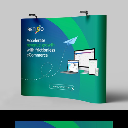Design a fantastic tradeshow booth for enterprise SaaS company / eCommerce platform Design by dezignedge*