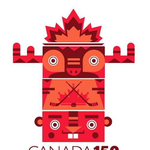 Community contest: Design Canada’s 150th birthday logo! Diseño de Chocla