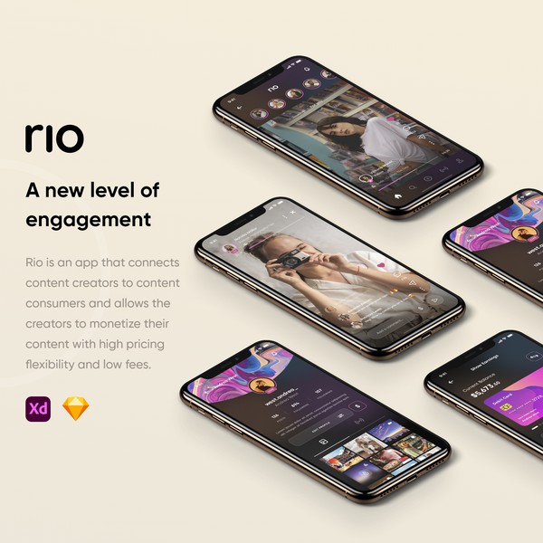 Design for app for content creators