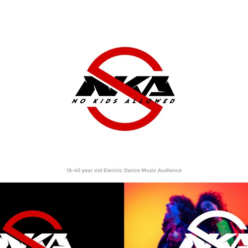 DJ Name Logo Needed for Marketing- NKA (No Kids Allowed) Design by chilibrand