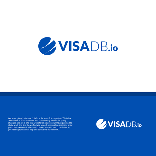 Global visa & immigration platform needs a LOGO. Design by Vanessa Bañares