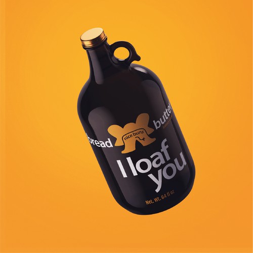 Beer Growler with our Elephant Butt logo Design by kdisain