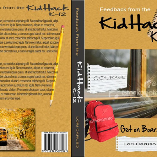 Help Feedback from  the Kidhack  K-12 by Lori Caruso with a new book or magazine cover Design by VortexCreations
