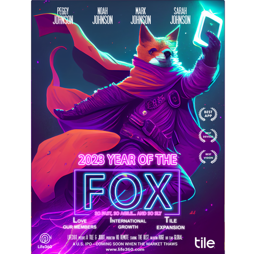 Design di Life360 2023 Year of the Fox Poster di Asiel ..