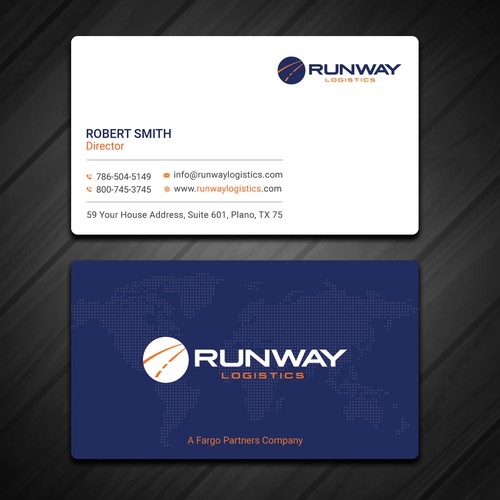 Design di Runway Logistics Business Card di Rskylight