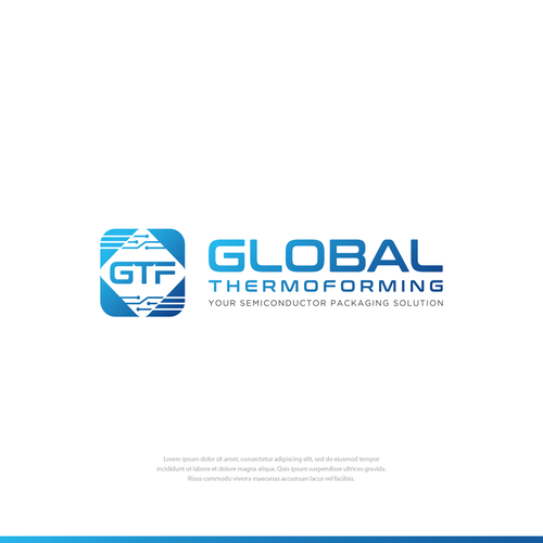 GTF Semiconductor packaging logo Design by dimilif