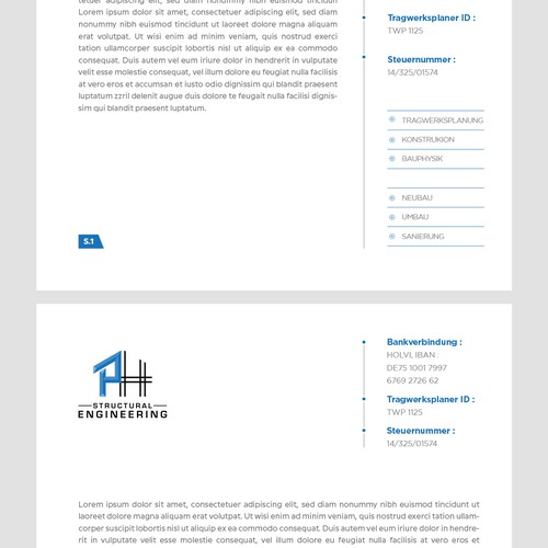 Word Template 2 Pages, PH Structural Engineering Design by Budiarto ™