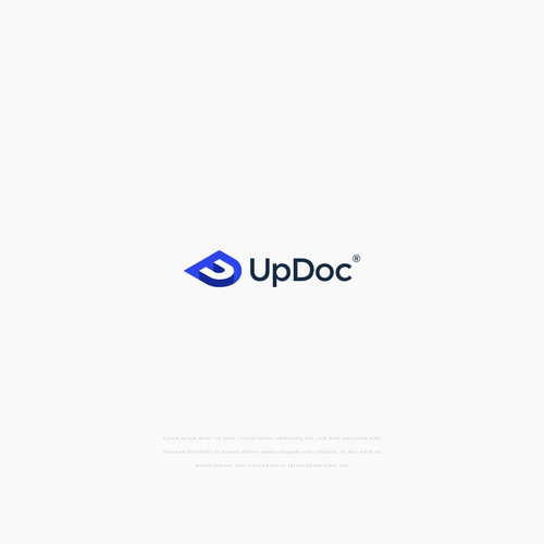 Design the logo for UpDoc, the world's first AI doctor Design by Marian M.C.
