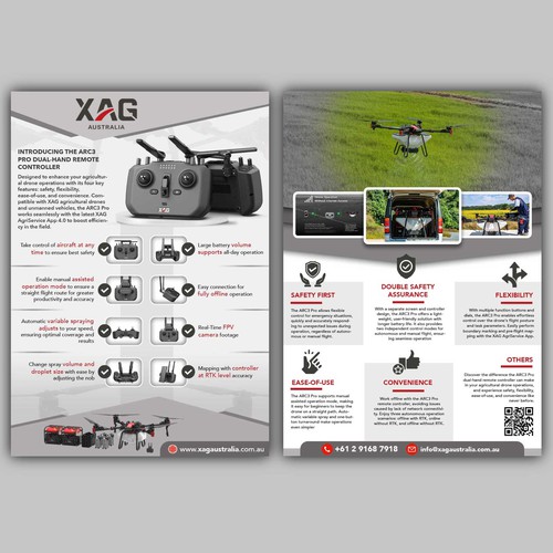 Drone Remote Controller Flyer Design Design by allMarv