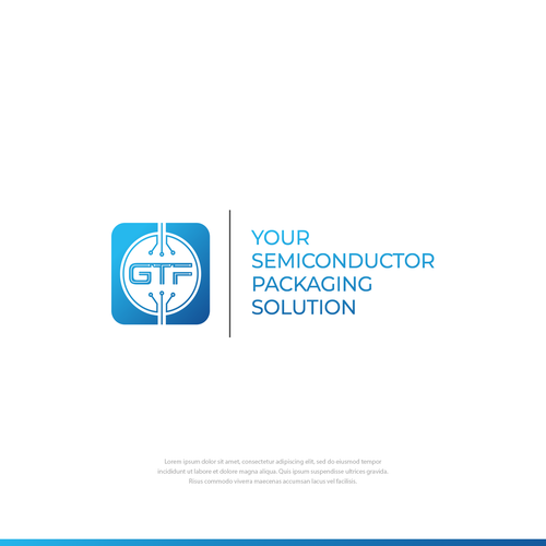 GTF Semiconductor packaging logo Design by dimilif