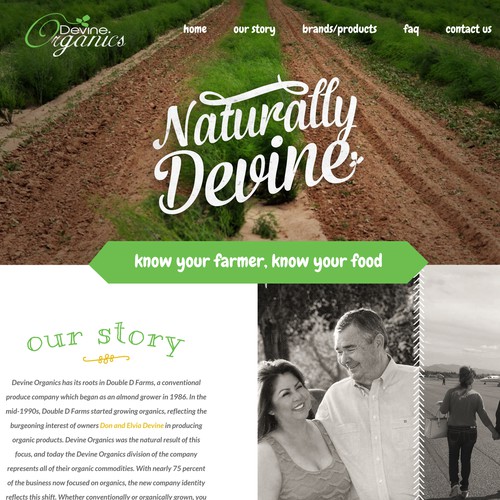 Design One of The Biggest Organic Farm in America Website デザイン by RecognizeDesigns