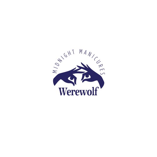 99d: Werewolf Midnight Manicures logo Design by zaffo