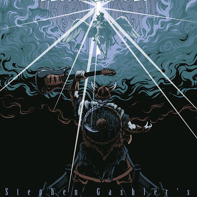 Valhalla A Nordic Rock Opera (viking rock album cover) Illustration