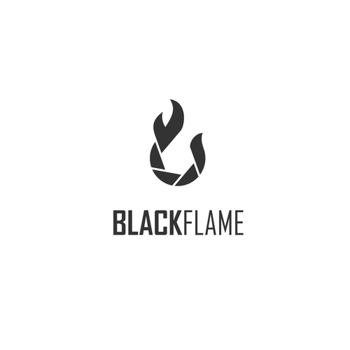 Cool, masculine Logo for company name „Black Flame” Design by Shadsign