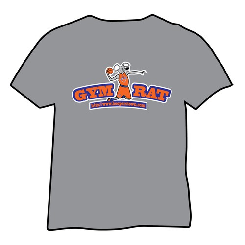 Hooperstown gym rat t-shirts need a new design!, concursos de Camiseta
