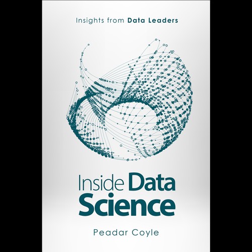 Design a cool, trendy ebook cover for 'Inside Data Science'. Design by Neutron Star