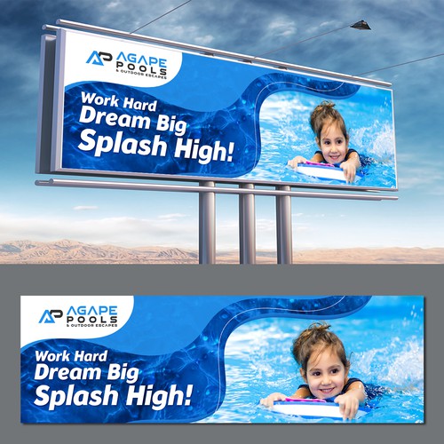 POOL AND OUTDOOR LIVING BILLBOARD DESIGN Design by Creative AAA