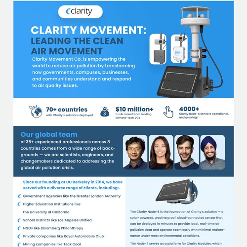 Design one-pager company overview Design by okeowosv