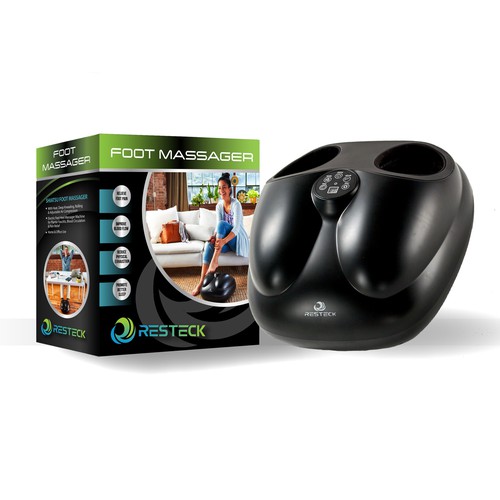 "FOOT MASSAGER Needs A POWERFULL Box Design" Design by DSB Graphic Design