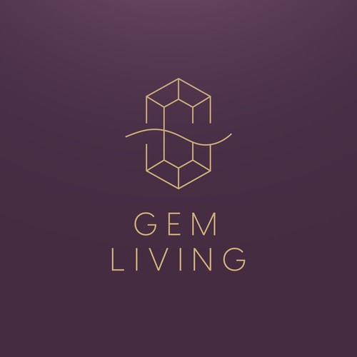 Geometrical, minimalist, modern brand design for Gem Living Design by Jefry | evorge®