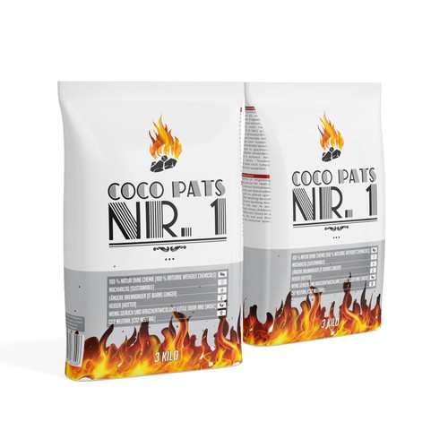 Design a bag for barbecue charcoal pats Product packaging contest