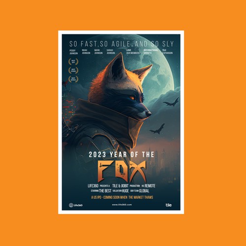 Life360 2023 Year of the Fox Poster Design by Pixel21
