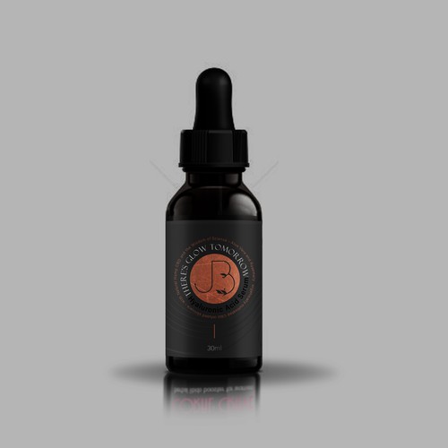 Luxury Label for CBD infused Hyaluronic Acid Serum Réalisé par Ghata