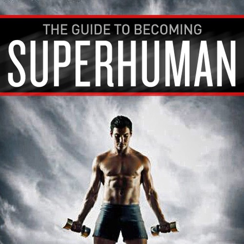 "Becoming Superhuman" Book Cover Diseño de leesteffen