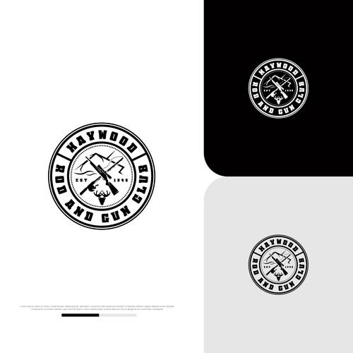 Designs Logo for Rod and Gun Club established in 1946 in Western NC