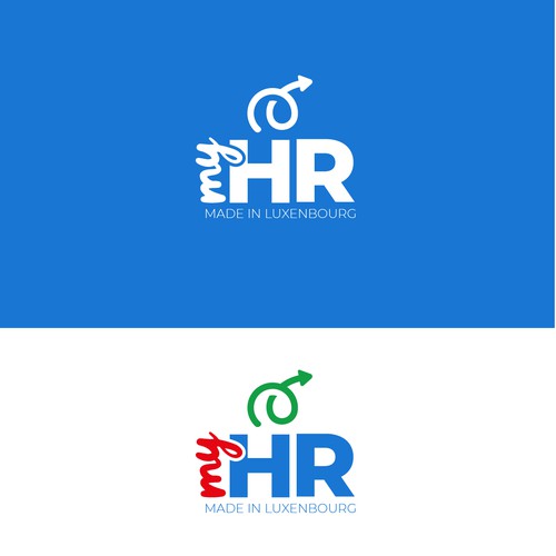 Create an awesome logo for myHR, the #1 HR Software in Luxembourg ! Design by M.I.Thomson