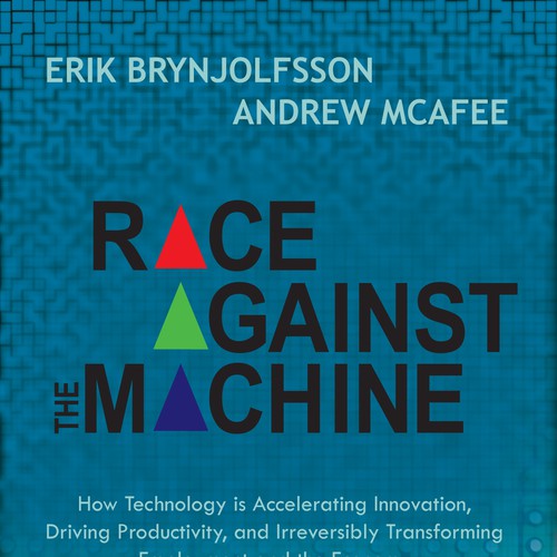 Create a cover for the book "Race Against the Machine" Réalisé par amris