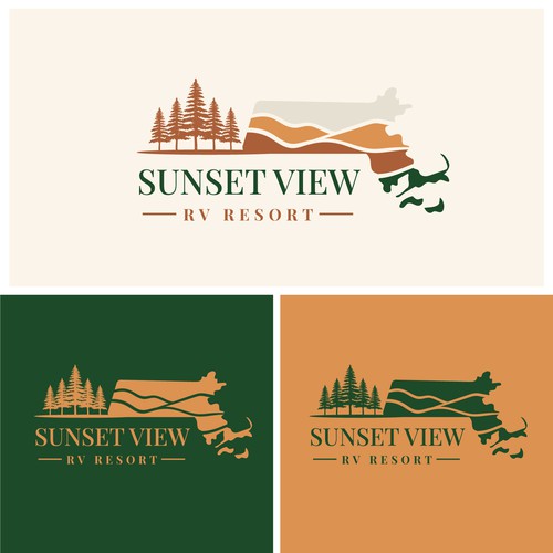 "RV Resort in Massachusetts" winning Logo design