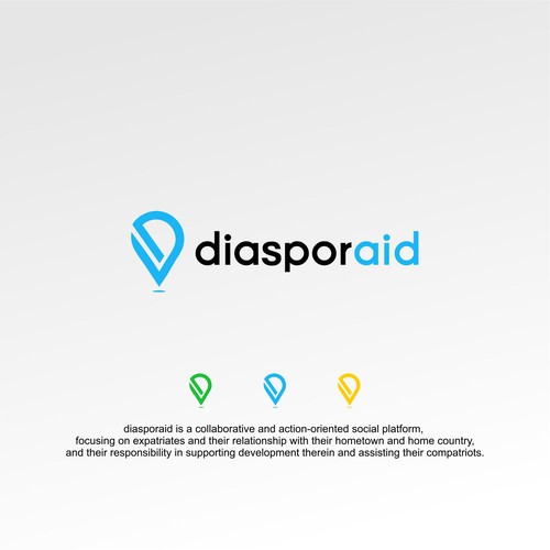 Design a powerful logo for diasporaid, an impact-oriented network/platform for expats Design by pronine9