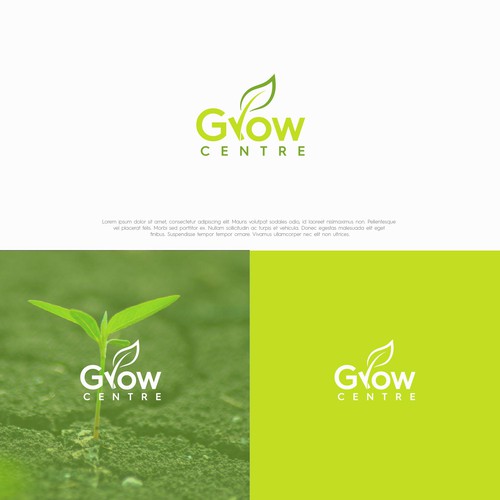 Logo design for Grow Centre Diseño de imtishaal