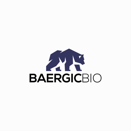 Design a biotech company logo including imagery of a bear. Design by Doris Gray