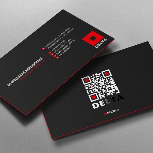 DELTA Business Card Relaunch-ontwerp door chandrayaan.creative